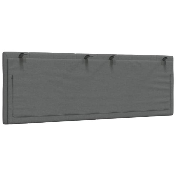 Kopfteil-Kissen Dunkelgrau 140 cm Stoff