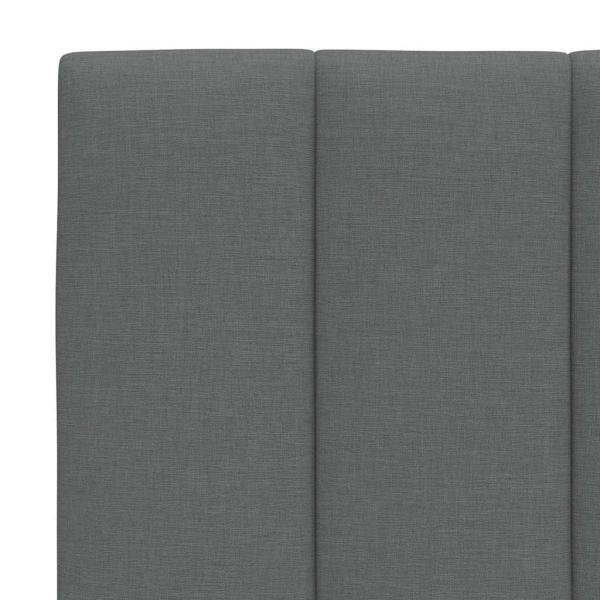 Kopfteil-Kissen Dunkelgrau 140 cm Stoff
