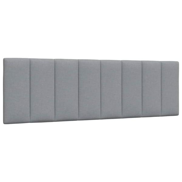 ARDEBO.de - Kopfteil-Kissen Hellgrau 160 cm Stoff
