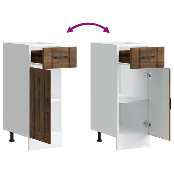 Küchen-Unterschrank Lucca Räuchereiche Holzwerkstoff