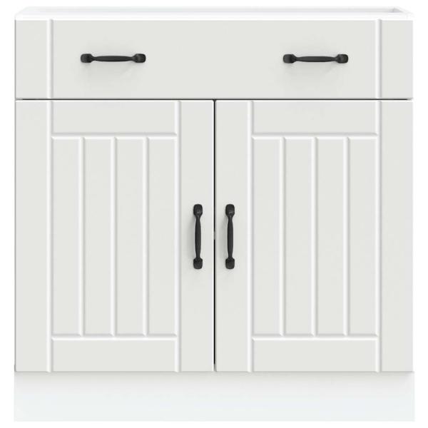 Küchen-Unterschrank Lucca Weiß Holzwerkstoff