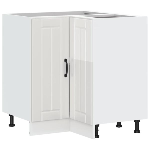 Küchen-Eckunterschrank Lucca Hochglanz-Weiß Holzwerkstoff