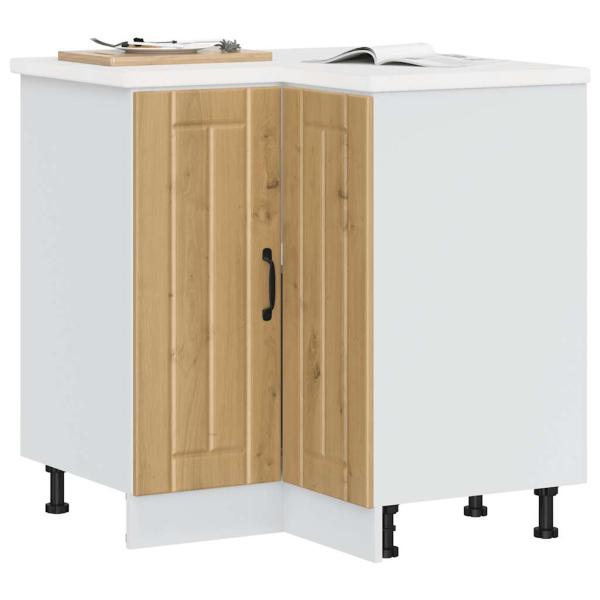 ARDEBO.de - Küchen-Eckunterschrank Lucca Artisan-Eiche Holzwerkstoff
