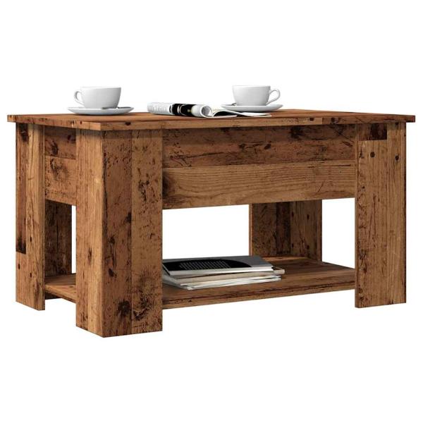 ARDEBO.de - Couchtisch Altholz-Optik 79x49x41 cm Holzwerkstoff