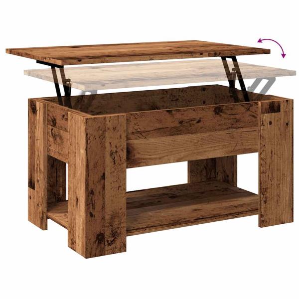 Couchtisch Altholz-Optik 79x49x41 cm Holzwerkstoff