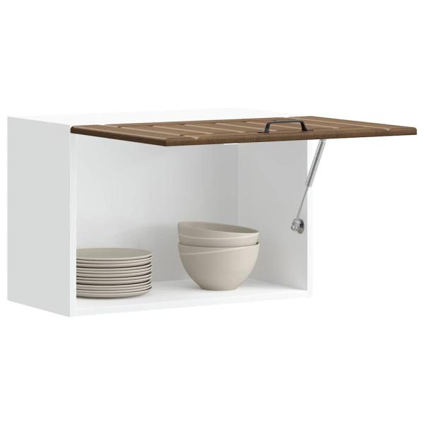 ARDEBO.de - Küchen-Hängeschrank Lucca Braun Eichen-Optik Holzwerkstoff