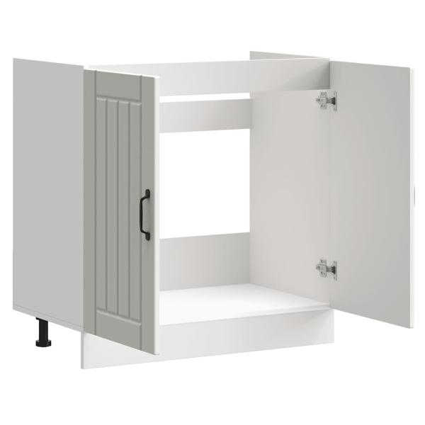 Spülenunterschrank Lucca Weiß Holzwerkstoff