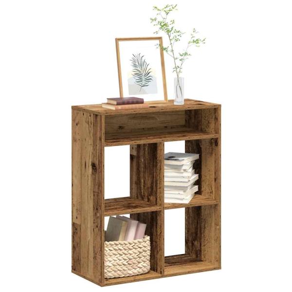 ARDEBO.de - Bücherregal Altholz-Optik 66x31x80 cm Holzwerkstoff