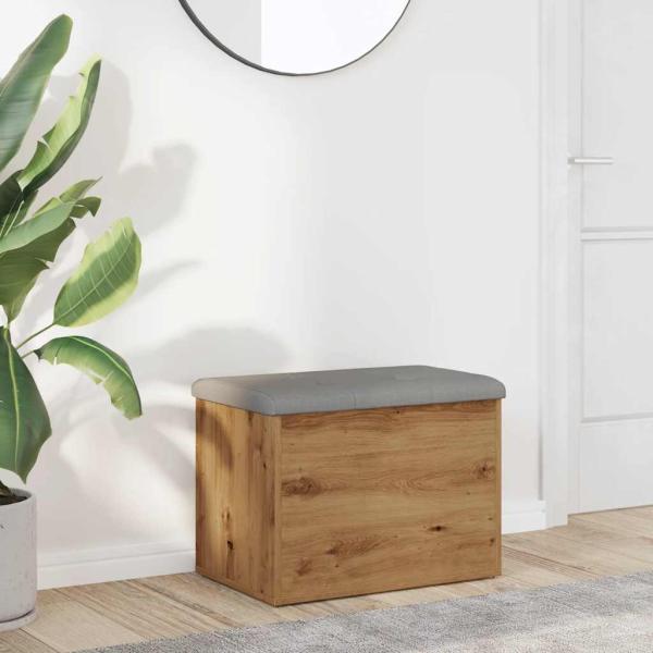 ARDEBO.de - Sitzbank mit Stauraum Artisan-Eiche 62x42x45 cm Holzwerkstoff