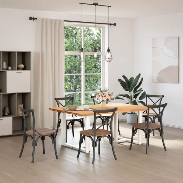 Esstisch Hellbraun 180x120x74 cm Massivholz Eiche Rechteckig