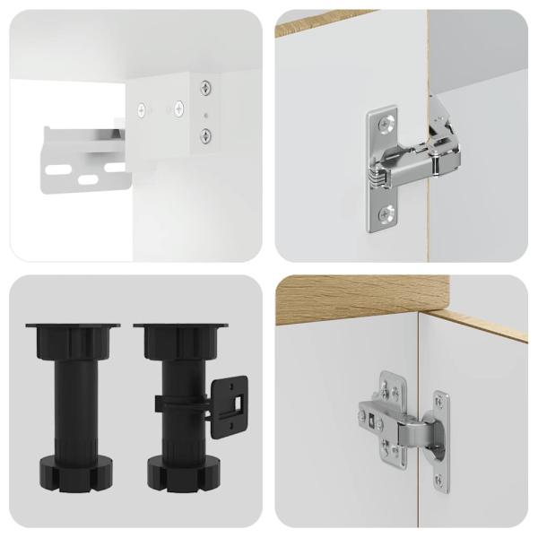 8-tlg. K?chenschrank-Set Porto Sonoma-Eiche Holzwerkstoff