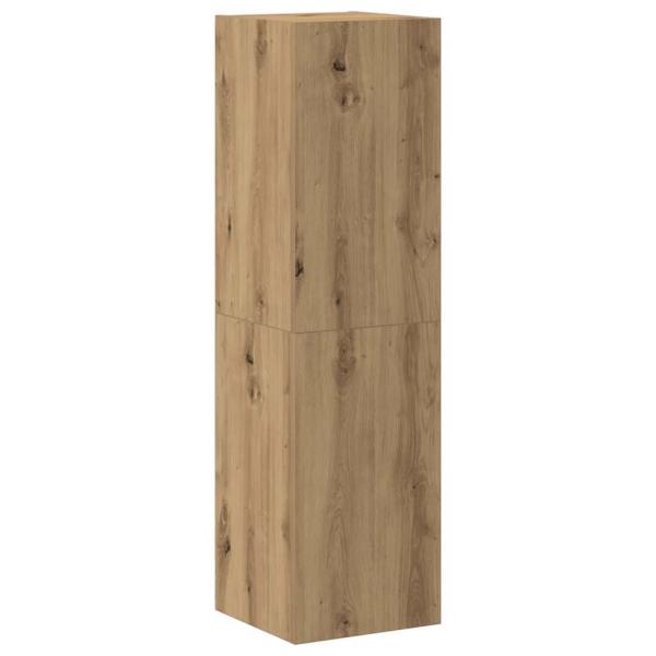 3-tlg. TV-Schrank-Set Wandmontage Artisan-Eiche Holzwerkstoff