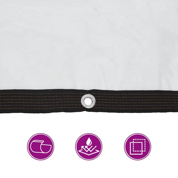 Transparente Plane mit Ösen 1x4 m Polyethylen