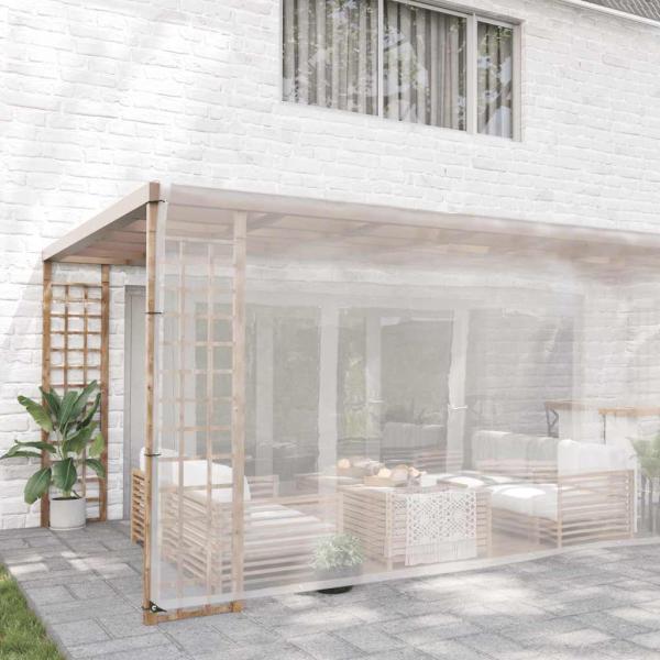 Transparente Plane mit Ösen 6x6 m Polyethylen