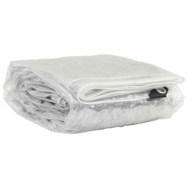 ARDEBO.de - Transparente Plane mit Ösen 2x6 m PVC