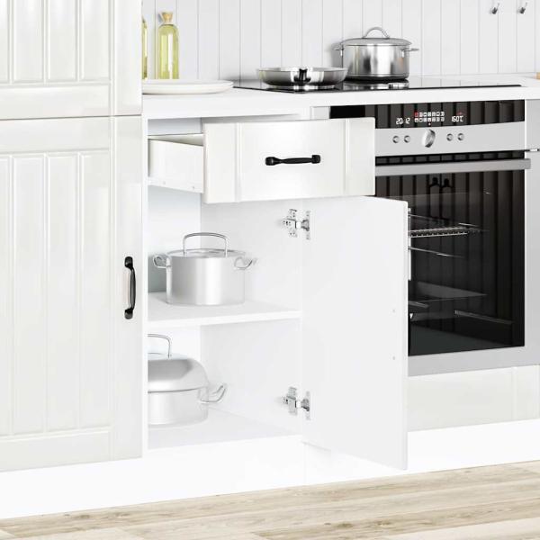 Küchen-Unterschrank Lucca Hochglanz-Weiß Holzwerkstoff