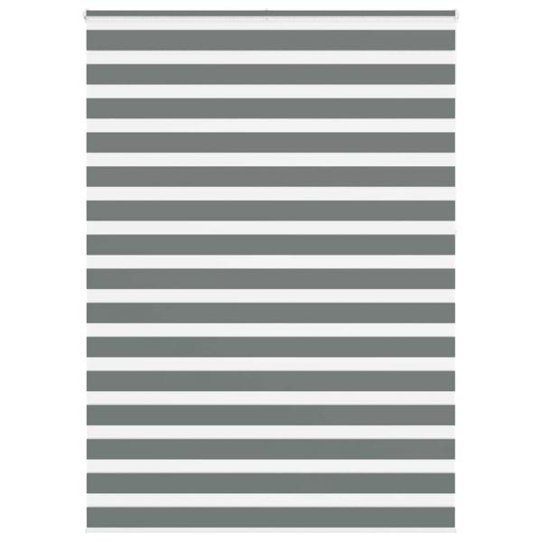 ARDEBO.de - Zebra Jalousie Dunkelgrau 160x230 cm Stoffbreite 155,9 cm