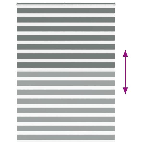 Zebra Jalousie Dunkelgrau 160x230 cm Stoffbreite 155,9 cm