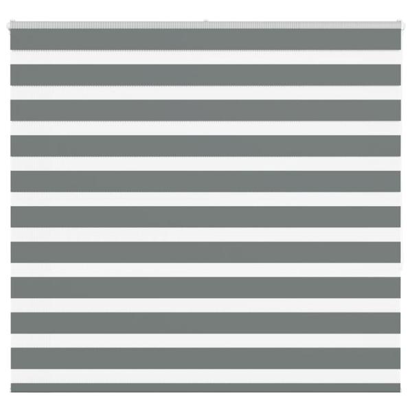 ARDEBO.de - Zebra Jalousie Dunkelgrau 160x150 cm Stoffbreite 155,9 cm