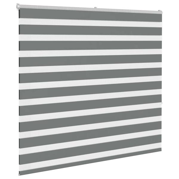 Zebra Jalousie Dunkelgrau 160x150 cm Stoffbreite 155,9 cm