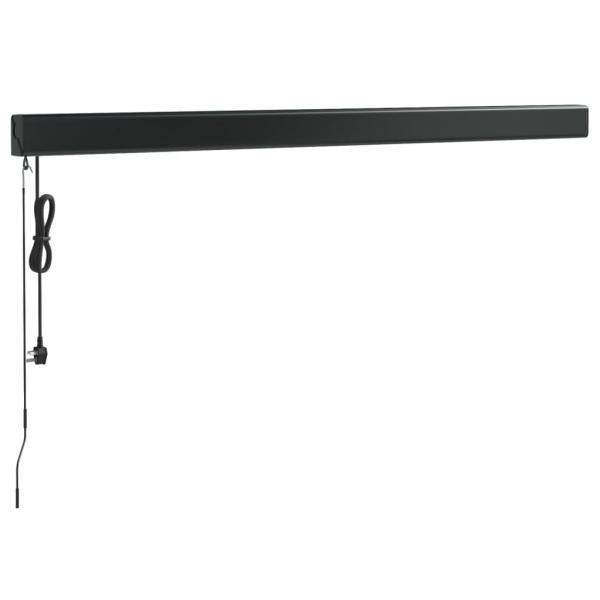 Markise Einziehbar Gelb und Weiß 3,5x2,5 m Stoff und Aluminium