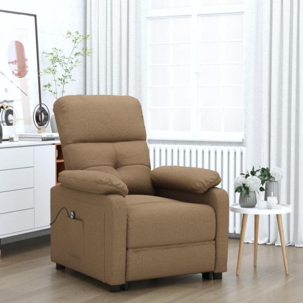 ARDEBO.de - Relaxsessel Elektrisch Braun Stoff