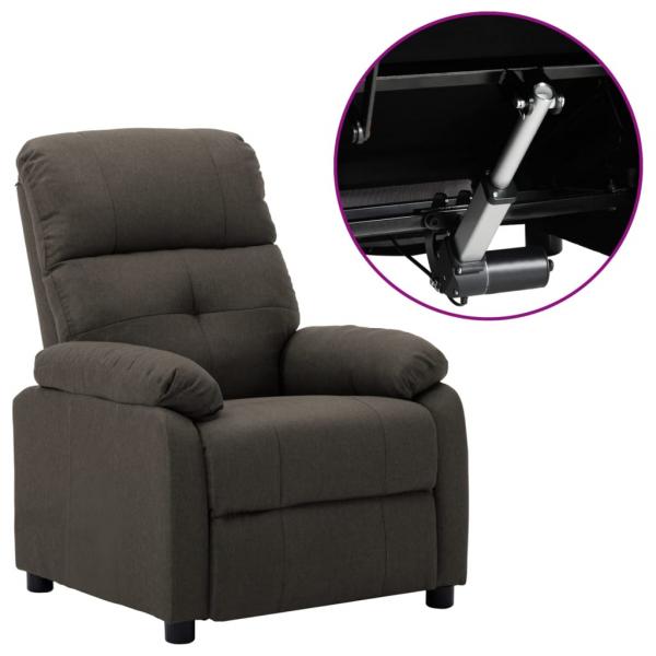 Relaxsessel Elektrisch Taupe Stoff