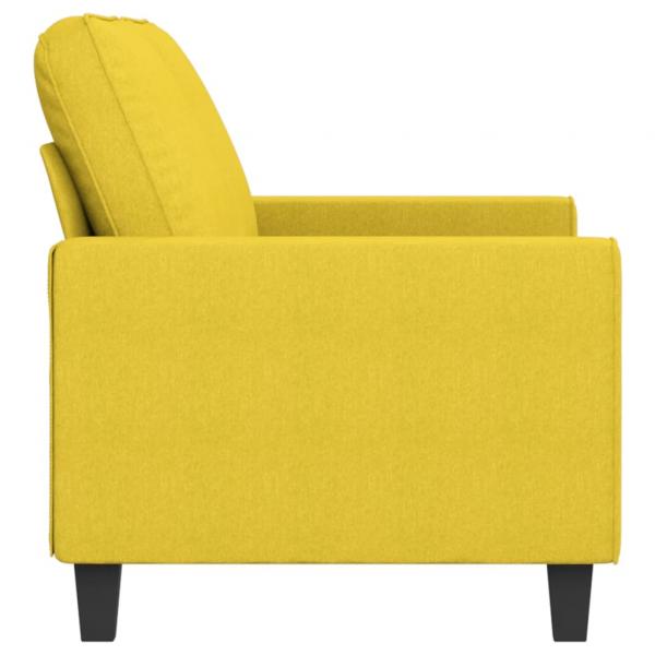 2-Sitzer-Sofa Hellgelb 140 cm Stoff
