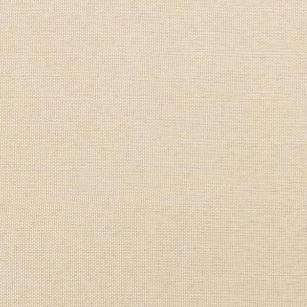 Bettgestell ohne Matratze Creme 120x190 cm Stoff