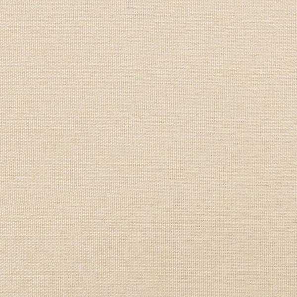 Bettgestell ohne Matratze Creme 120x190 cm Stoff