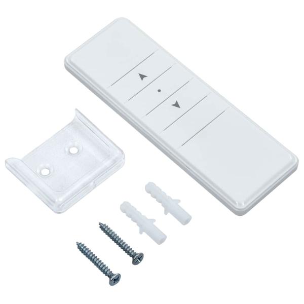 Markise Einziehbar Anthrazit & Weiß 3,5x2,5 m Stoff & Aluminium