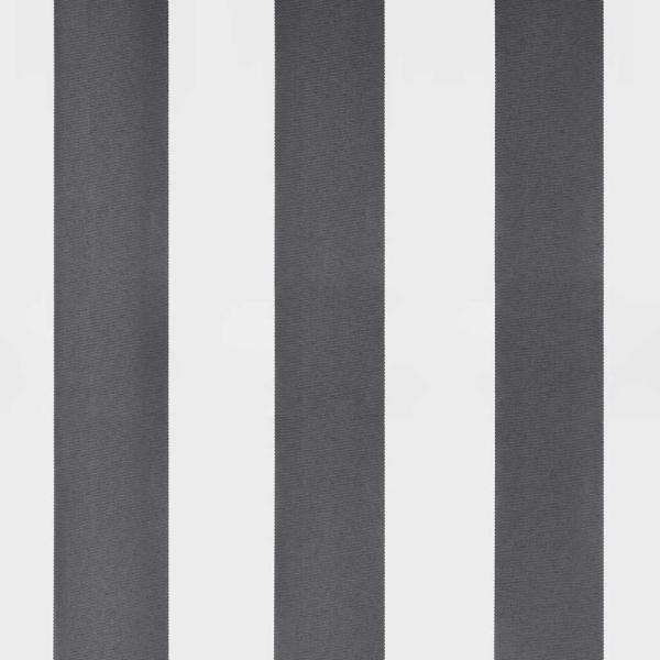 Markise Einziehbar Anthrazit & Weiß 3,5x2,5 m Stoff & Aluminium