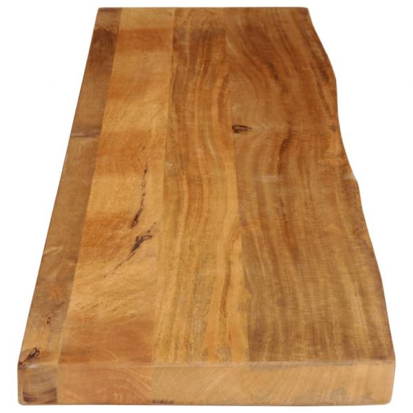 Tischplatte mit Baumkante 180x20x2,5 cm Massivholz Mango