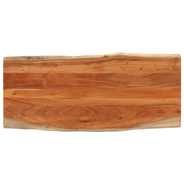 ARDEBO.de - Tischplatte 140x60x2,5cm Rechteckig Massivholz Akazie Baumkante