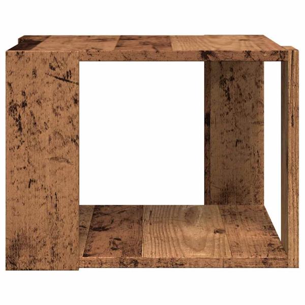Couchtisch Altholz-Optik 40x40x30 cm Holzwerkstoff