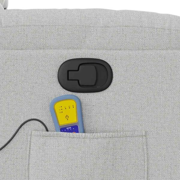 Massagesessel Wolkengrau Stoff