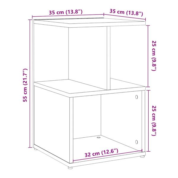 Nachttisch Artisan-Eiche 35x35x55 cm Holzwerkstoff