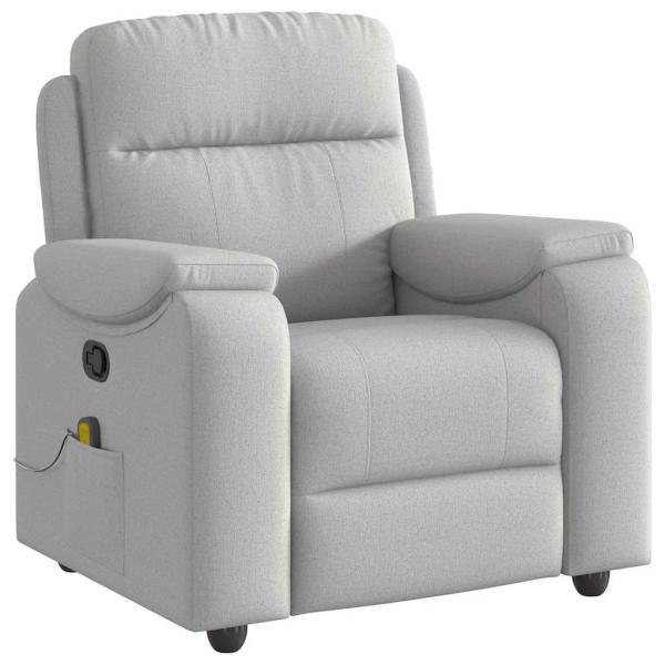 Massagesessel Wolkengrau Stoff