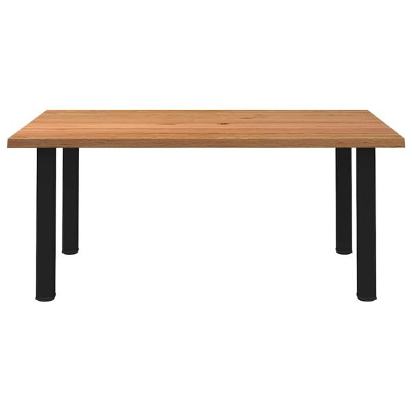 Esstisch Hellbraun 180x120x74 cm Massivholz Eiche Rechteckig