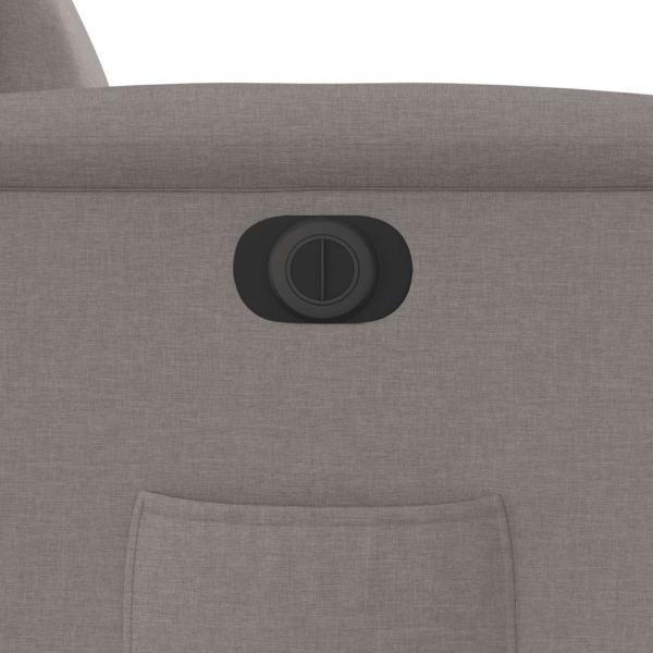 Relaxsessel Elektrisch Taupe Stoff