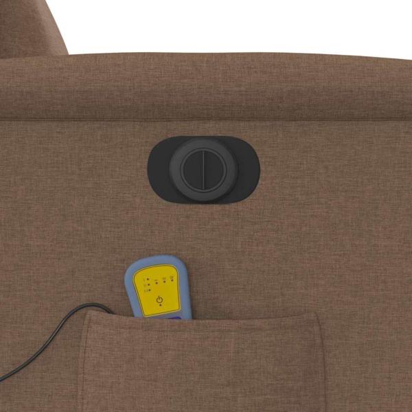 Massagesessel Elektrisch Braun Stoff