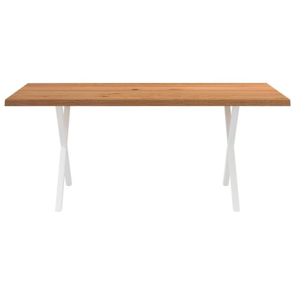 Esstisch Hellbraun 180x100x74 cm Massivholz Eiche Rechteckig