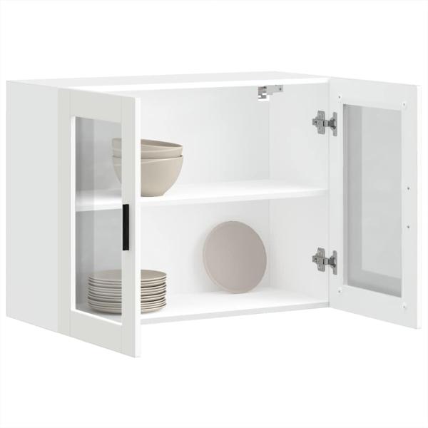 Küchen-Hängeschrank mit Glastür Porto Weiß