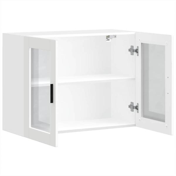 Küchen-Hängeschrank mit Glastür Porto Weiß