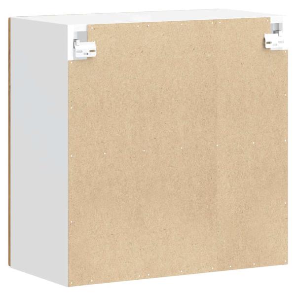 Küchen-Hängeschrank mit Glastür Altholz-Optik Holzwerkstoff