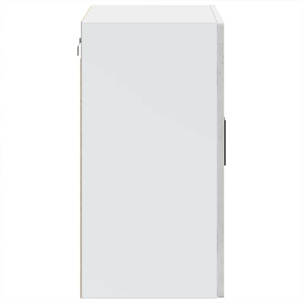 Küchen-Hängeschrank mit Glastür Porto Betongrau