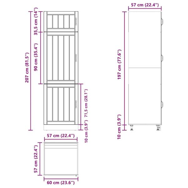 Küchenschrank Lucca Artisan-Eiche Holzwerkstoff