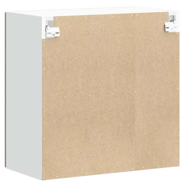Küchen-Hängeschrank mit Glastür Sonoma-Eiche Holzwerkstoff