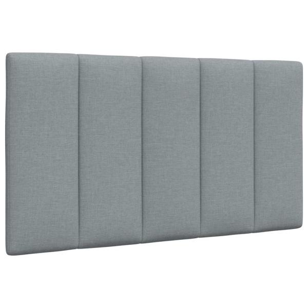 ARDEBO.de - Kopfteil-Kissen Hellgrau 80 cm Stoff