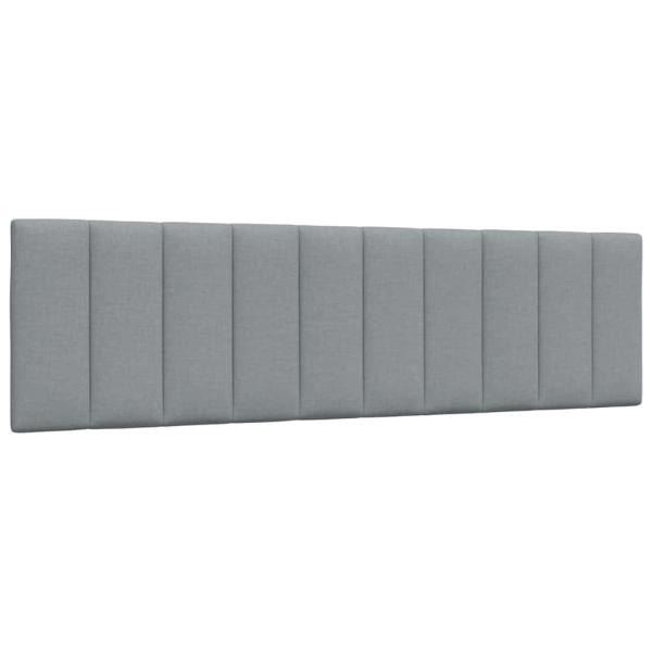 ARDEBO.de - Kopfteil-Kissen Hellgrau 180 cm Stoff